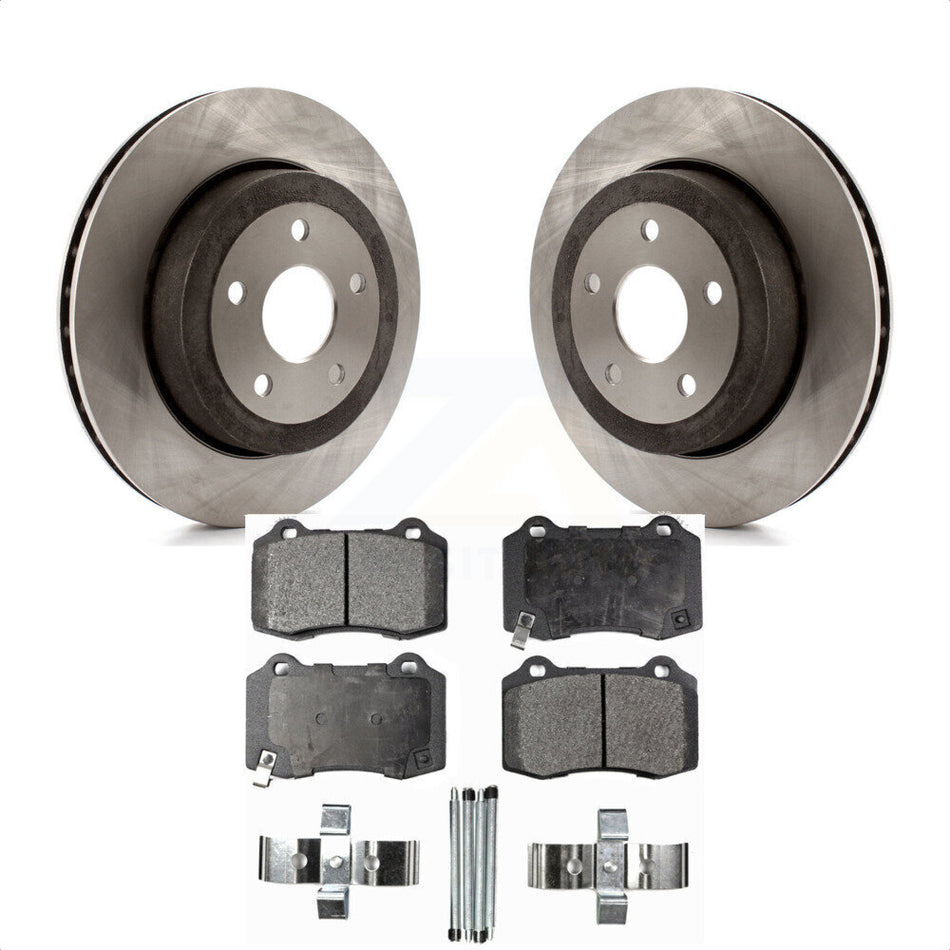 Rear Disc Brake Rotors And Semi-Metallic Pads Kit For 2006-2010 Jeep Grand Cherokee SRT8 K8F-101663 by Transit Auto