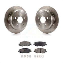 Rear Disc Brake Rotors And Semi-Metallic Pads Kit For Jeep Wrangler JK K8F-101664