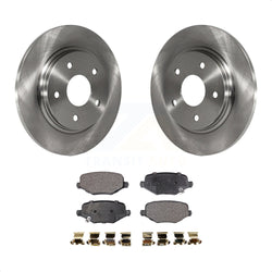 Rear Disc Brake Rotors And Semi-Metallic Pads Kit For Dodge Grand Caravan Chrysler Town & Country Journey Ram C/V Volkswagen Routan K8F-101673