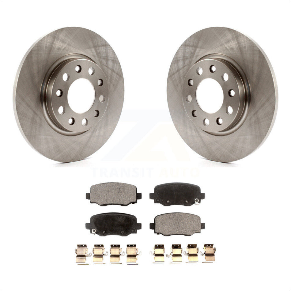 Rear Disc Brake Rotors And Semi-Metallic Pads Kit For Jeep Cherokee Chrysler 200 K8F-101680 by Transit Auto