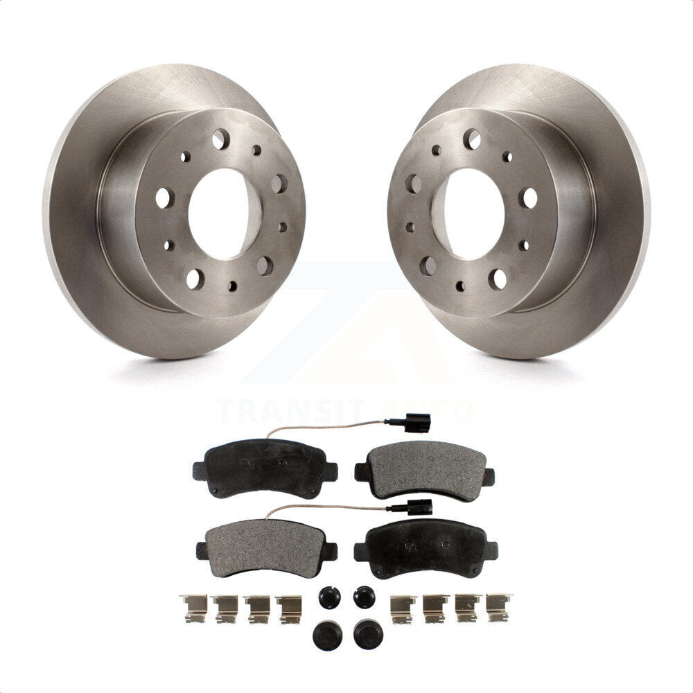 Rear Disc Brake Rotors And Semi-Metallic Pads Kit For Ram ProMaster 3500 K8F-101681 by Transit Auto