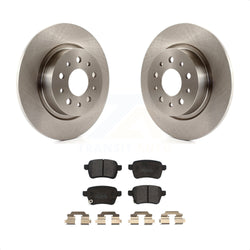 Rear Disc Brake Rotors And Semi-Metallic Pads Kit For 2014-2020 Fiat 500L K8F-101684