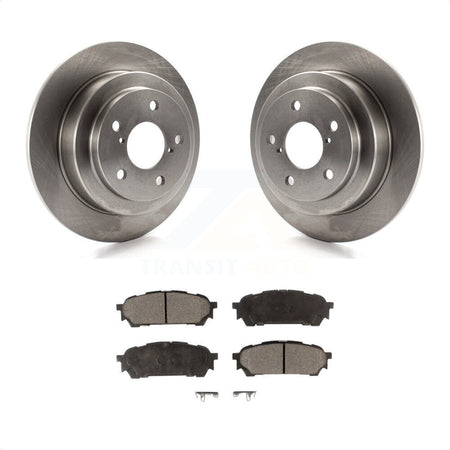 Rear Disc Brake Rotors And Semi-Metallic Pads Kit For Subaru Forester Impreza Saab 9-2X K8F-101687 by Transit Auto