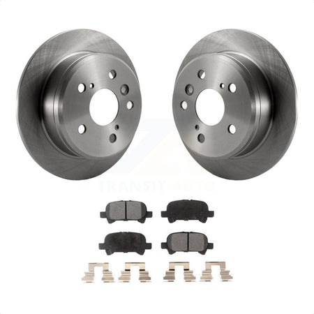 Rear Disc Brake Rotors And Semi-Metallic Pads Kit For Toyota Camry Solara K8F-101691 by Transit Auto