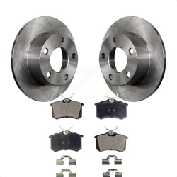 Rear Disc Brake Rotors And Semi-Metallic Pads Kit For Volkswagen Passat Audi A6 K8F-101697
