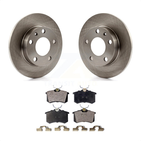 Rear Disc Brake Rotors And Semi-Metallic Pads Kit For Audi A4 Quattro With 245mm Diameter Rotor K8F-101700 by Transit Auto