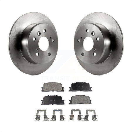 Rear Disc Brake Rotors And Semi-Metallic Pads Kit For 2001-2003 Toyota Highlander FWD K8F-101702 by Transit Auto