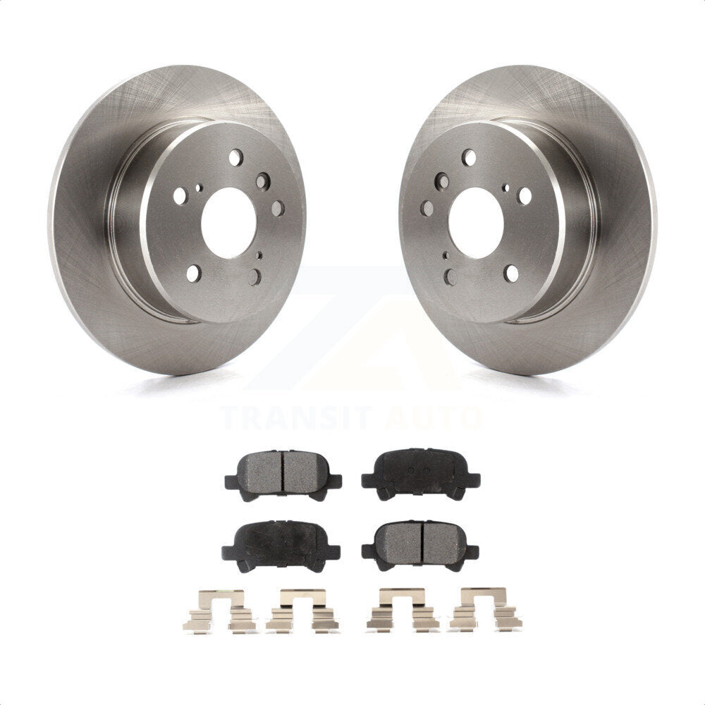 Rear Disc Brake Rotors And Semi-Metallic Pads Kit For 2000-2004 Toyota Avalon K8F-101720 by Transit Auto