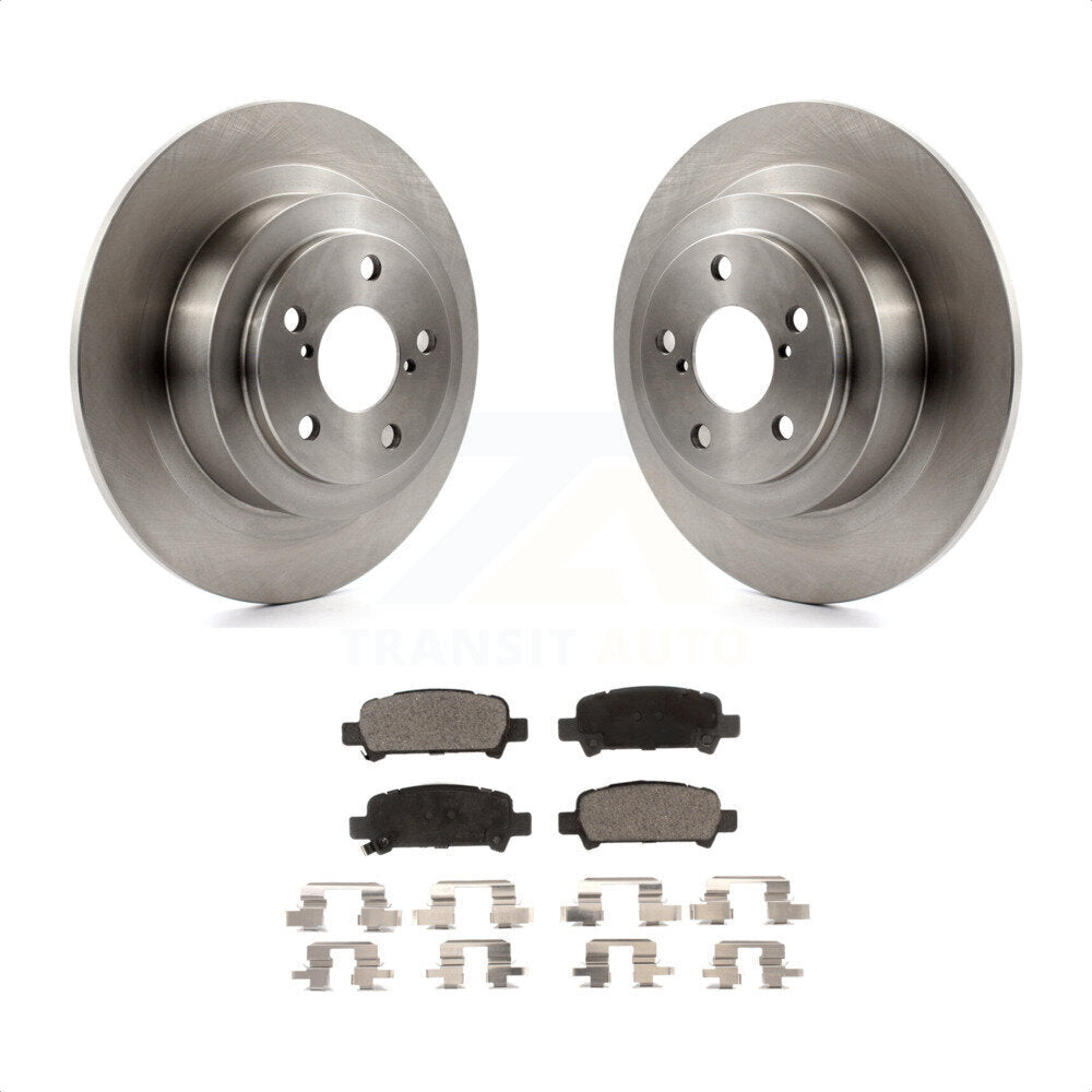 Rear Disc Brake Rotors And Semi-Metallic Pads Kit For Subaru Outback Legacy Baja K8F-101721 by Transit Auto