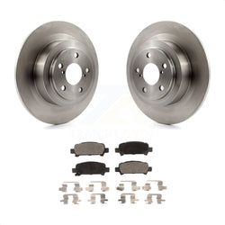 Rear Disc Brake Rotors And Semi-Metallic Pads Kit For Subaru Outback Legacy Baja K8F-101721
