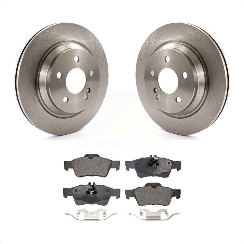 Rear Disc Brake Rotors And Semi-Metallic Pads Kit For 2003-2006 Mercedes-Benz S430 S500 AWD K8F-101734 by Transit Auto