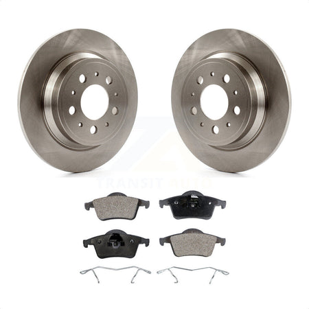 Rear Disc Brake Rotors And Semi-Metallic Pads Kit For Volvo S60 V70 XC70 S80 K8F-101735 by Transit Auto