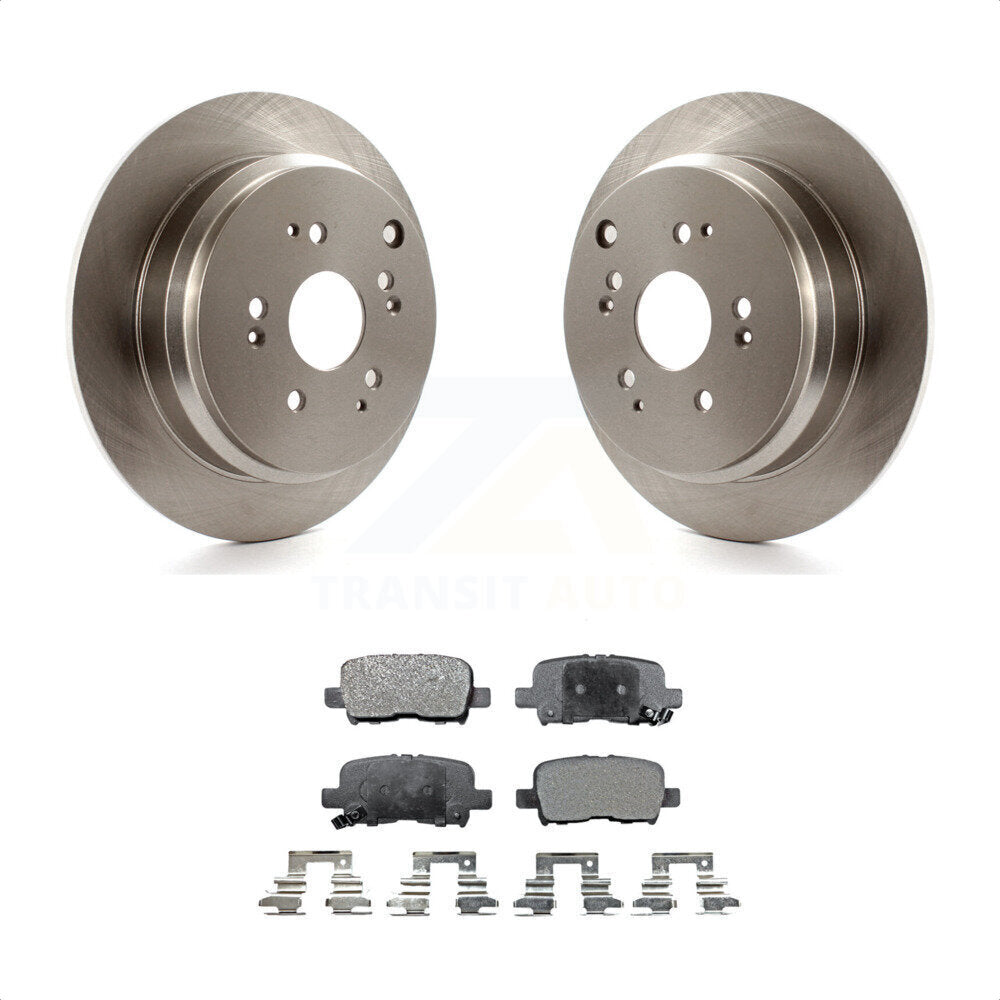 Rear Disc Brake Rotors And Semi-Metallic Pads Kit For 2002-2004 Honda Odyssey K8F-101746 by Transit Auto