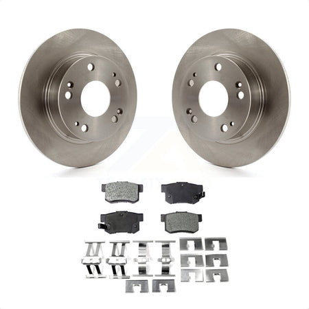 Rear Disc Brake Rotors And Semi-Metallic Pads Kit For Honda Accord Acura TSX K8F-101759 by Transit Auto