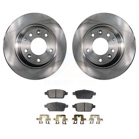 Rear Disc Brake Rotors And Semi-Metallic Pads Kit For Ford Fusion Mazda 6 Lincoln MKZ Mercury Milan Zephyr K8F-101764 by Transit Auto