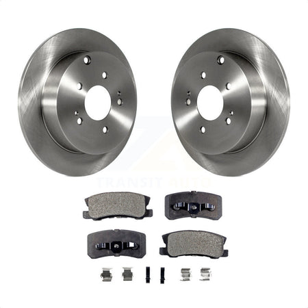 Rear Disc Brake Rotors And Semi-Metallic Pads Kit For Mitsubishi Endeavor K8F-101767 by Transit Auto