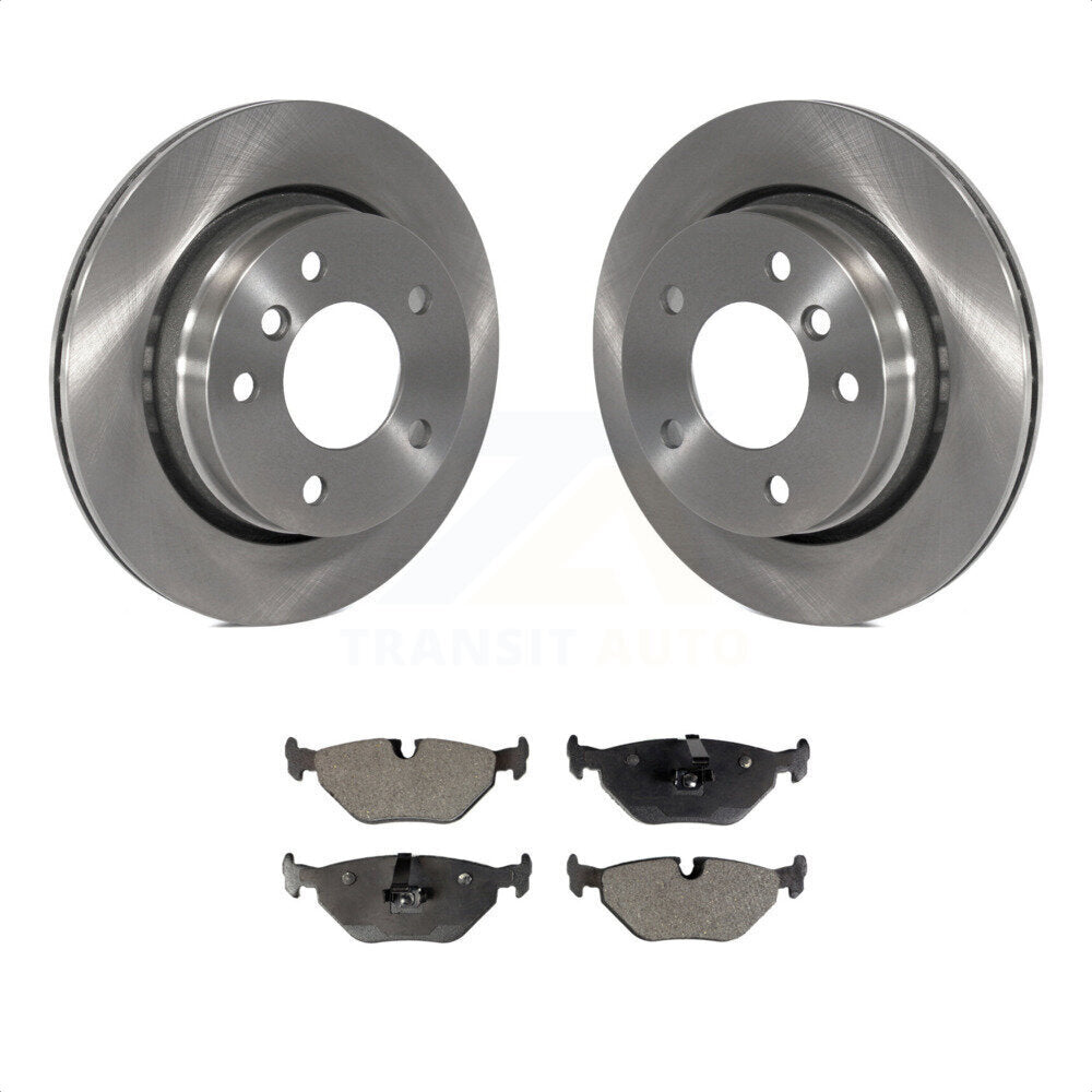 Rear Disc Brake Rotors And Semi-Metallic Pads Kit For BMW 323i 323Ci 328i 320i K8F-101768 by Transit Auto