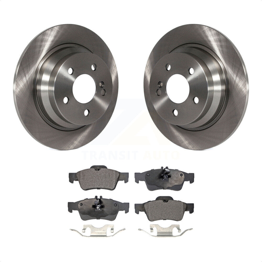 Rear Disc Brake Rotors And Semi-Metallic Pads Kit For Mercedes-Benz E320 E350 E500 E250 E63 AMG E300 K8F-101775 by Transit Auto