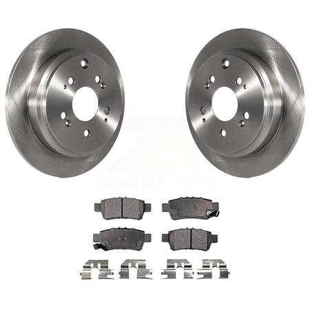 Rear Disc Brake Rotors And Semi-Metallic Pads Kit For 2005-2010 Honda Odyssey K8F-101786 by Transit Auto