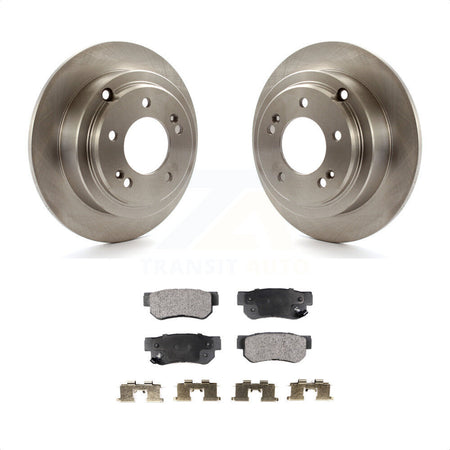 Rear Disc Brake Rotors And Semi-Metallic Pads Kit For 2004-2006 Kia Amanti K8F-101790 by Transit Auto