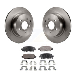Rear Disc Brake Rotors And Semi-Metallic Pads Kit For Nissan INFINITI Maxima G37 G35 M35 370Z 350Z QX50 EX35 G25 M45 Q40 EX37 Z K8F-101796