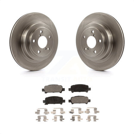 Rear Disc Brake Rotors And Semi-Metallic Pads Kit For Subaru Legacy K8F-101801 by Transit Auto