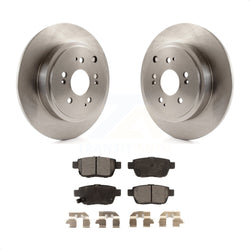 Rear Disc Brake Rotors And Semi-Metallic Pads Kit For 2006-2014 Honda Ridgeline K8F-101802