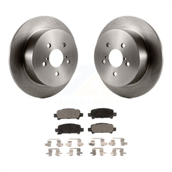 Rear Disc Brake Rotors And Semi-Metallic Pads Kit For 2008-2009 Subaru Legacy 3.0L With 17" Factory Wheels K8F-101804