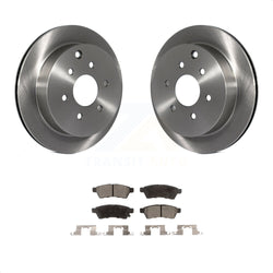 Rear Disc Brake Rotors And Semi-Metallic Pads Kit For Nissan Frontier Xterra Suzuki Equator K8F-101806