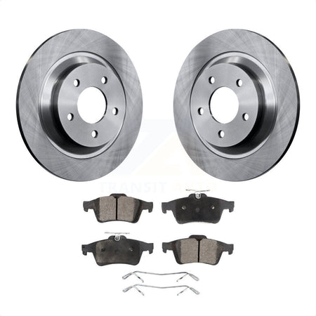 Rear Disc Brake Rotors And Semi-Metallic Pads Kit For Mazda 5 K8F-101831 by Transit Auto