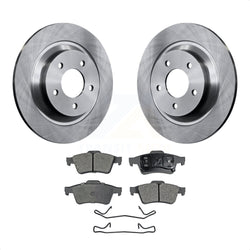 Rear Disc Brake Rotors And Semi-Metallic Pads Kit For 2006 Mazda 5 To 02 06 K8F-101832