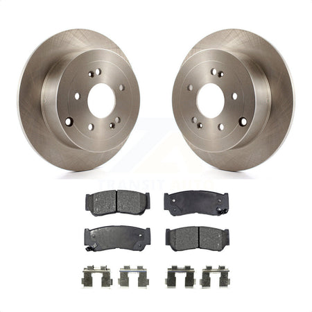 Rear Disc Brake Rotors And Semi-Metallic Pads Kit For 2007-2009 Hyundai Santa Fe K8F-101834 by Transit Auto