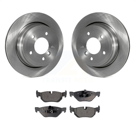 Rear Disc Brake Rotors And Semi-Metallic Pads Kit For BMW 328i xDrive X1 328xi 325xi K8F-101841 by Transit Auto