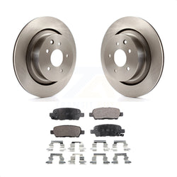 Rear Disc Brake Rotors And Semi-Metallic Pads Kit For Infiniti G37 G35 Q60 INFINITI K8F-101852