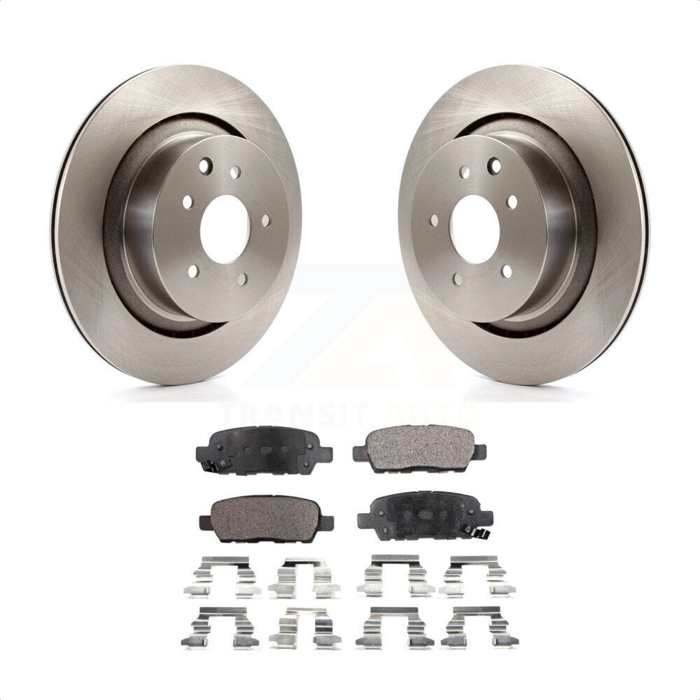 Rear Disc Brake Rotors And Semi-Metallic Pads Kit For Infiniti G37 G35 Q60 INFINITI K8F-101852 by Transit Auto