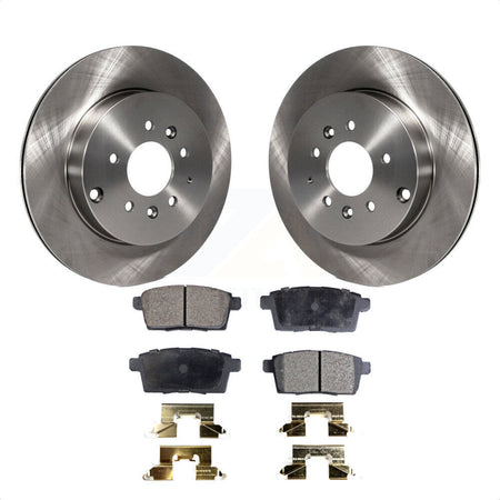 Rear Disc Brake Rotors And Semi-Metallic Pads Kit For 2007-2015 Mazda CX-9 K8F-101855 by Transit Auto