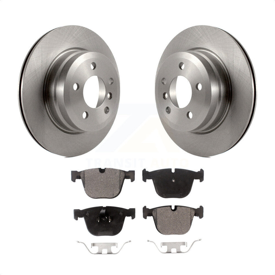 Rear Disc Brake Rotors And Semi-Metallic Pads Kit For 2009 BMW X6 xDrive35i From 10 08 K8F-101860 by Transit Auto