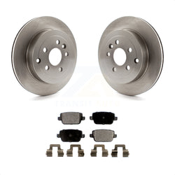 Rear Disc Brake Rotors And Semi-Metallic Pads Kit For 2008-2011 Land Rover LR2 K8F-101876