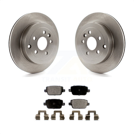 Rear Disc Brake Rotors And Semi-Metallic Pads Kit For 2008-2011 Land Rover LR2 K8F-101876 by Transit Auto