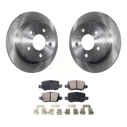 Rear Disc Brake Rotors And Semi-Metallic Pads Kit For 2006-2011 Mercedes-Benz B200 K8F-101880
