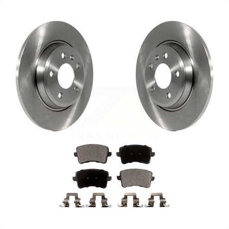 Rear Disc Brake Rotors And Semi-Metallic Pads Kit For Audi Q5 A4 Quattro A5 allroad S5 K8F-101885 by Transit Auto