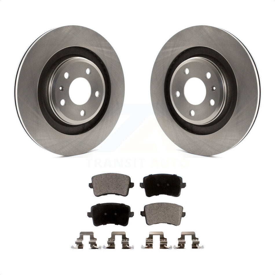 Rear Disc Brake Rotors And Semi-Metallic Pads Kit For Audi S5 A4 Quattro K8F-101887 by Transit Auto