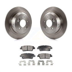 Rear Disc Brake Rotors And Semi-Metallic Pads Kit For Hyundai Genesis G80 Kia K900 K8F-101889