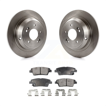 Rear Disc Brake Rotors And Semi-Metallic Pads Kit For Hyundai Genesis G80 Kia K900 K8F-101889 by Transit Auto