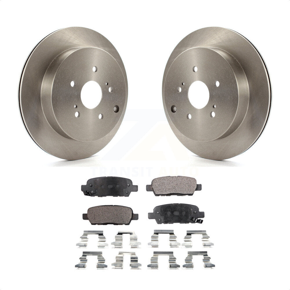 Rear Disc Brake Rotors And Semi-Metallic Pads Kit For 2009-2013 Suzuki Grand Vitara K8F-101895 by Transit Auto