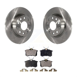 Rear Disc Brake Rotors And Semi-Metallic Pads Kit For Volkswagen Beetle Golf With 272mm Diameter Rotor K8F-101907