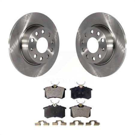 Rear Disc Brake Rotors And Semi-Metallic Pads Kit For Volkswagen Beetle Golf With 272mm Diameter Rotor K8F-101907 by Transit Auto