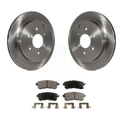 Rear Disc Brake Rotors And Semi-Metallic Pads Kit For INFINITI Nissan Armada QX80 QX56 K8F-101910