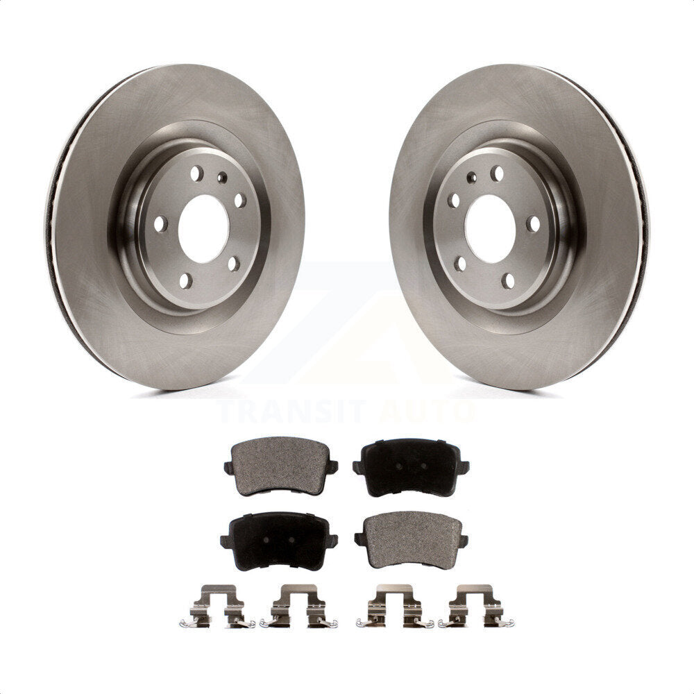 Rear Disc Brake Rotors And Semi-Metallic Pads Kit For Audi Q5 A5 SQ5 Quattro S5 A4 K8F-101914 by Transit Auto