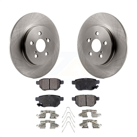 Rear Disc Brake Rotors And Semi-Metallic Pads Kit For Lexus CT200h K8F-101919 by Transit Auto